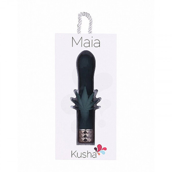 Kusha Green Silicone 10 Function Weed Leaf Rabbit Vibrator — image 5 of 5