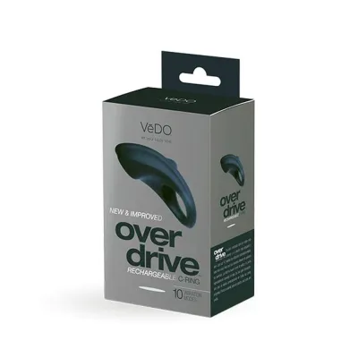Over Drive Rechargeable Cock Ring Black