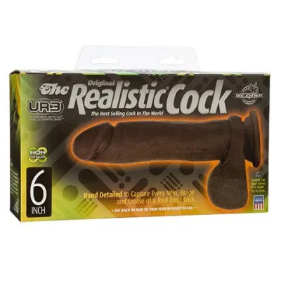 The Realistic Cock UR3 6inch Black