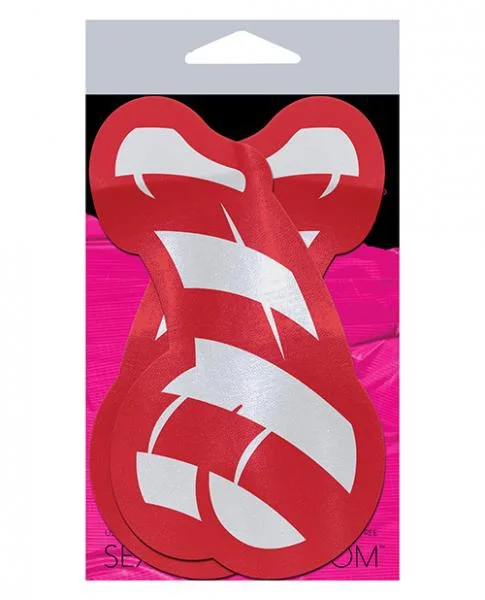 Pastease Candy Cane Dicks Red & White Pasties O/S — image 4 of 4