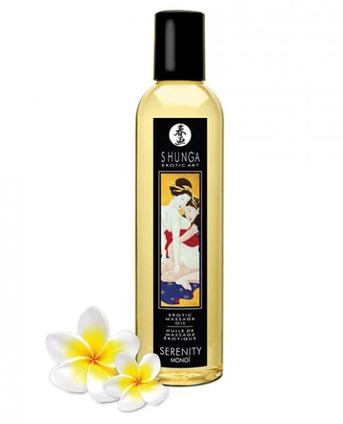 Shunga Erotic Massage Oil Serenity Monoi 8.5oz