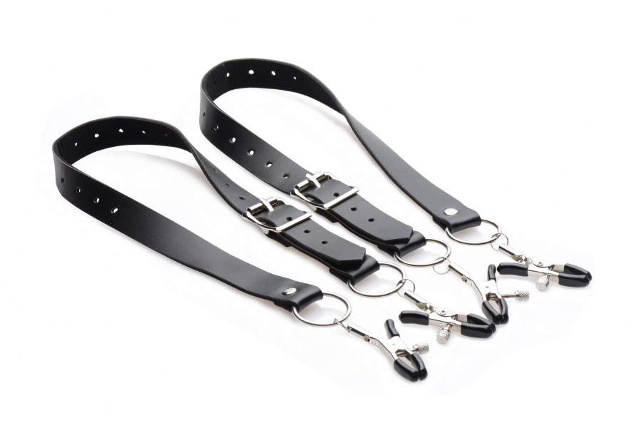 Labia Spreader Straps With Clamps