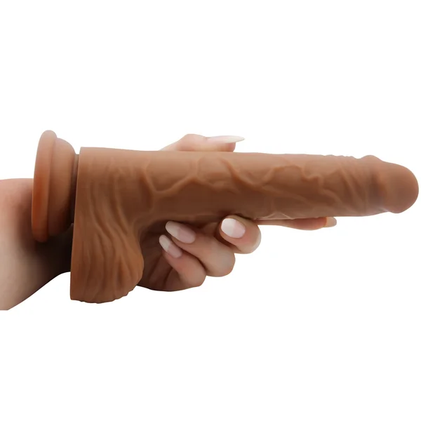 Realistic 8 Inch Ultra Veined Silicone Dildo With Balls — image 14 of 14