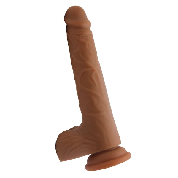 Realistic 8 Inch Ultra Veined Silicone Dildo With Balls — image 11 of 14