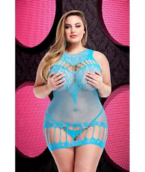 Racerback Mini Dress - Blue - Os/xl — image 2 of 2