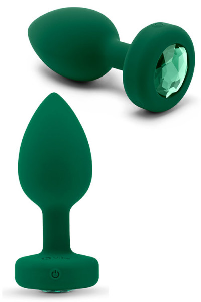 B-Vibe Vibrating Jewel Butt Plug - Medium/Large