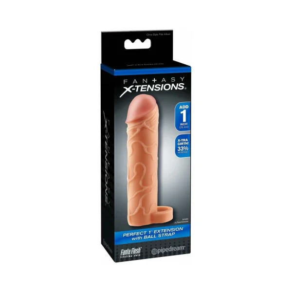 Perfect 1 inch Extension with Ball Strap Beige
