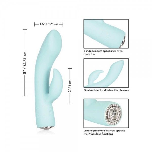 Jopen Marilyn 7.5" Rabbit Vibrator with Crystal Base