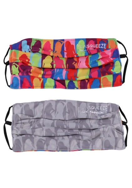DJ Reversible and Adjustable Face Mask - Main Squeeze Pattern with Black Ear Loops — image 6 of 8