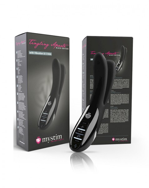 Tingling Aparte E-stim Vibrator - Black