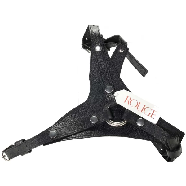 Leather dildo harness