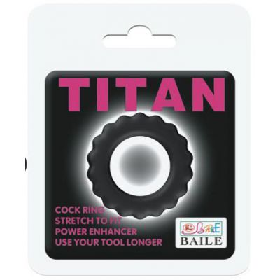 Titan Cock Ring Black 42mmx42mm