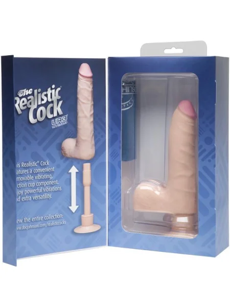 Realistic Cock - UR3 Vibrating SLIM With Balls 7in/9in