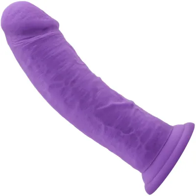 Ruse Jammy Silicone Suction Cup Dildo by Blush Novelties Purple