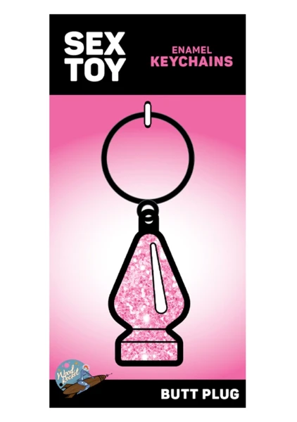 Pink Glitter Butt Plug Keychain — image 4 of 4