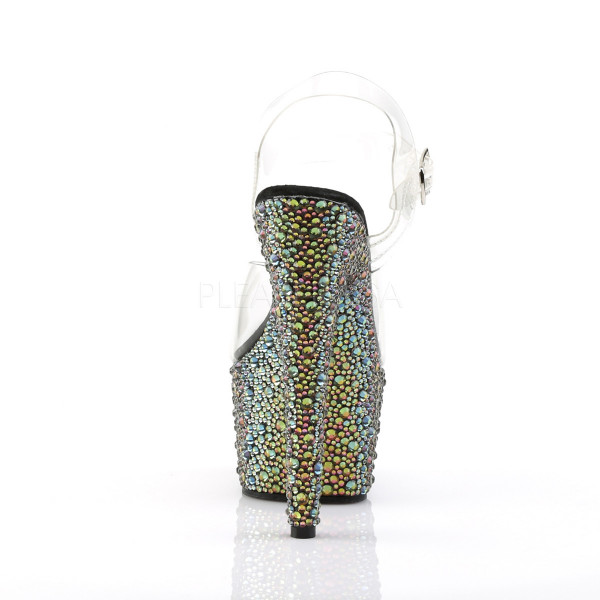 7 inch Heel, 2 3/4 inch PF Ankle Strap Sandal w/Multi Sized RS — image 4 of 4