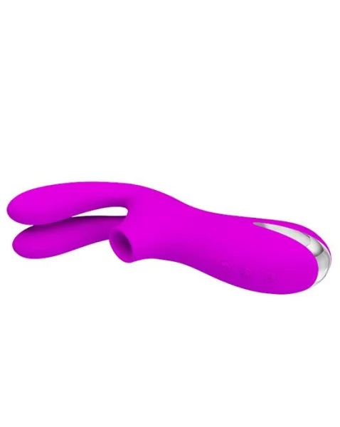 Ralap Suction Vibrator  - Fuchsia - 6.4 Inch
