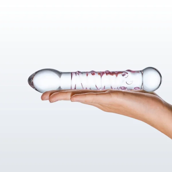 Gläs Spiral Staircase Full Tip G-Spot Glass Dildo