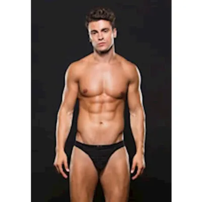 Microfiber Thong Black X large