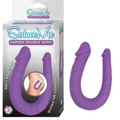 Seduce Me Curved Double Dong Purple