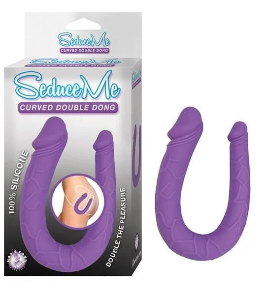Seduce Me Curved Double Dong Purple