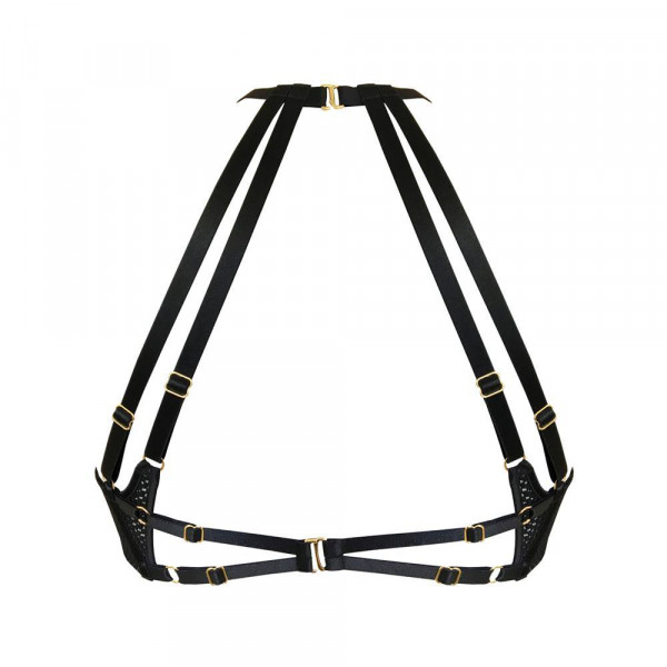 Grid Balconette Wire Bra