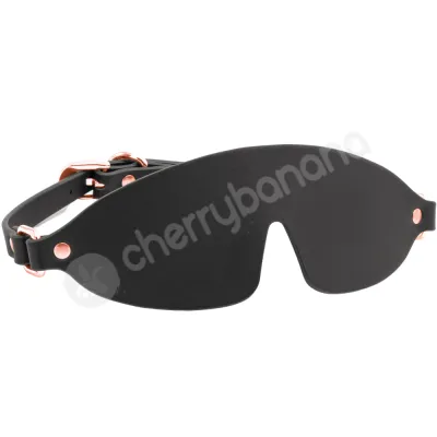 Bondage Couture Black Rose Gold Luxury Blind Fold