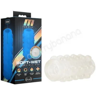 M For Men Soft Wet Self Lubricating Reversible Orb Penis Stroker