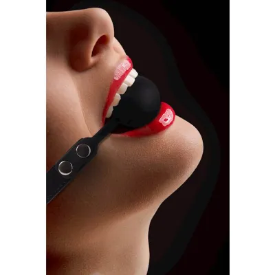 Silicone Ball Gag Black One Size