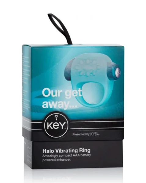 Halo Vibrating Cock Ring - Blue