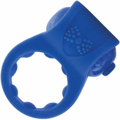PrimO TUX Vibrating Waterproof Cock Ring by Screaming O Blue
