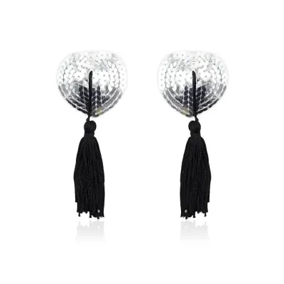 Love Heart Nipple Tassel Silver