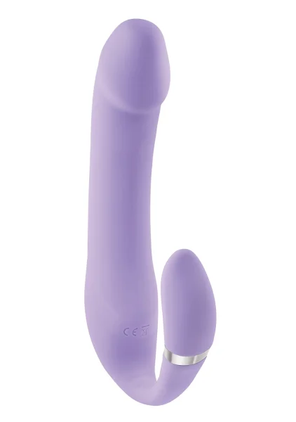 Gender X Orgasmic Orchid Rechargeable Silicone Vibrator With Flexible Clitoral Stimulator - Purple