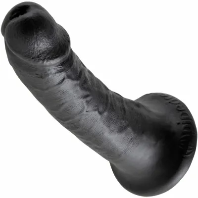 King Cock 6 Suction Cup Dildo Black