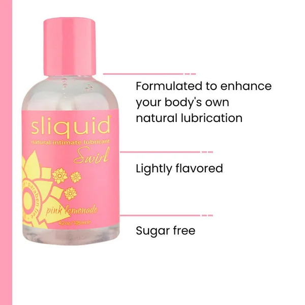 Sliquid Naturals Swirl Pink Lemonade - Flavored Lube | 4.2oz — image 13 of 15