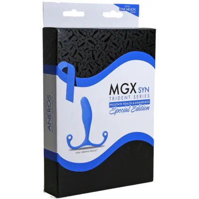 3 Aneros MGX Syn Trident Blue Edition Blue Male Prostate Wand