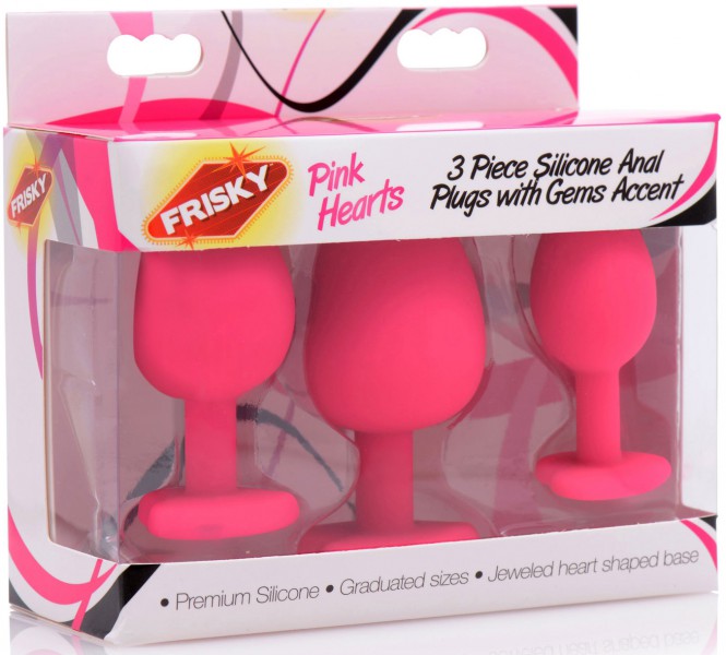 Pink Hearts Anal Trainer Kit