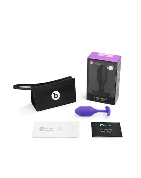 B-vibe Snug Plug 2 - Purple - 4.3 Inch