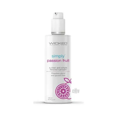 Wicked Simply Flavored Lubes Passion Fruit 4 Oz