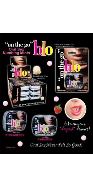 On The Go Blo Numbing Mints Disp