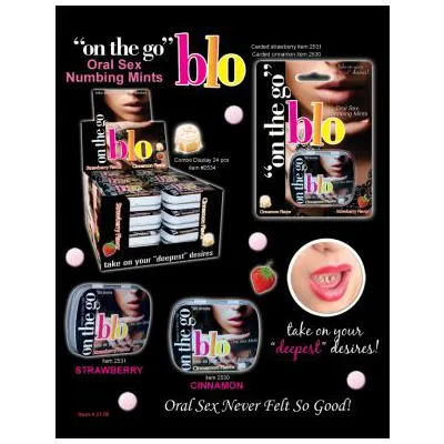 On The Go Blo Numbing Mints Disp
