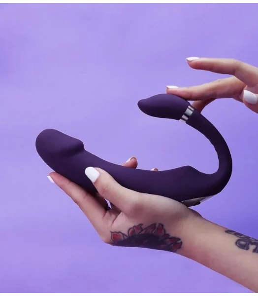 Double-Ended Dildo Vibrator C Shape Dildo — image 6 of 16