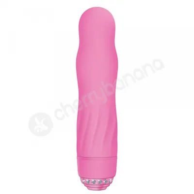 Adam Eve Pink Silicone Diamond Darling Vibrator