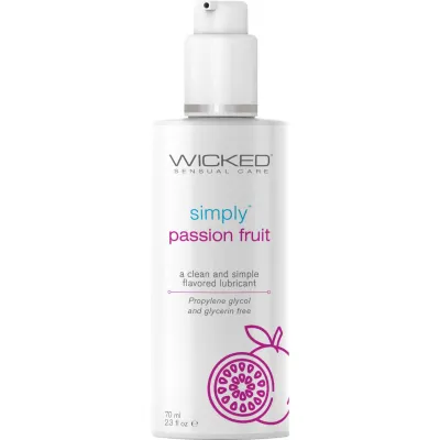 Simply Aqua Water Based Personal Lubricant Passion Fruit 2 3 fl oz