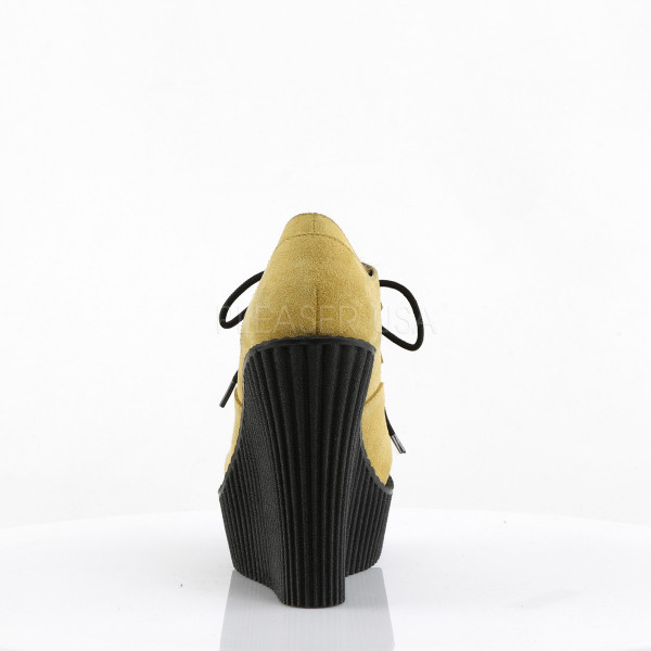 5 1/4 inches Wedge PF Lace-Up Creeper w/Leopard Print Accents — image 8 of 12