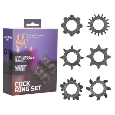 Assorted Cock Rings Set x6