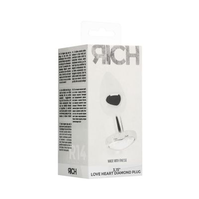 Rich Love Heart Diamond Plug 3 15 Inch
