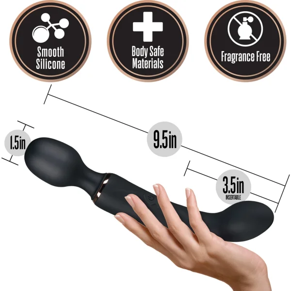 Blush Lush Gia 2-Way Wand Massager & G-Spot Stimulator