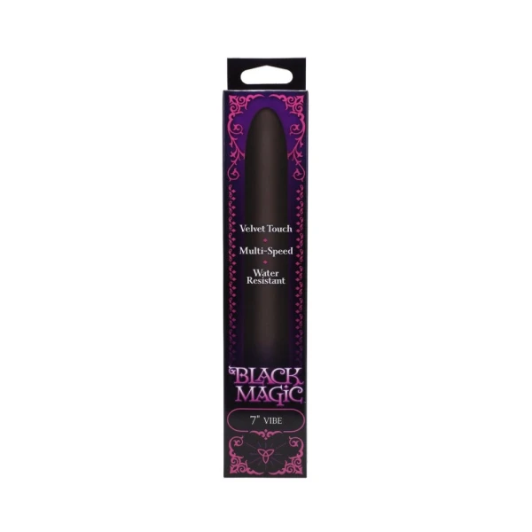 Black Magic Velvet Touch Vibrator Waterproof  - Black