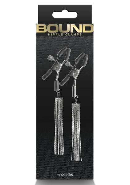 Bound Adjustable D2 Nipple Clamps by NS Novelties - Gunmetal